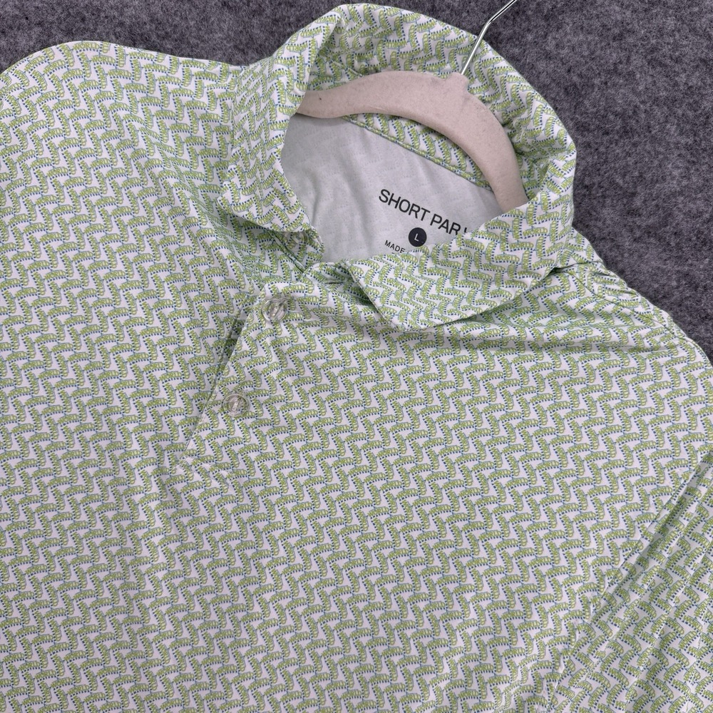 Short‎ Par 4 By Greyson Green Performance Golf Polo Mens Stretch Preppy Shirt